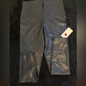 Shimmering Mermaid Black Leggings
